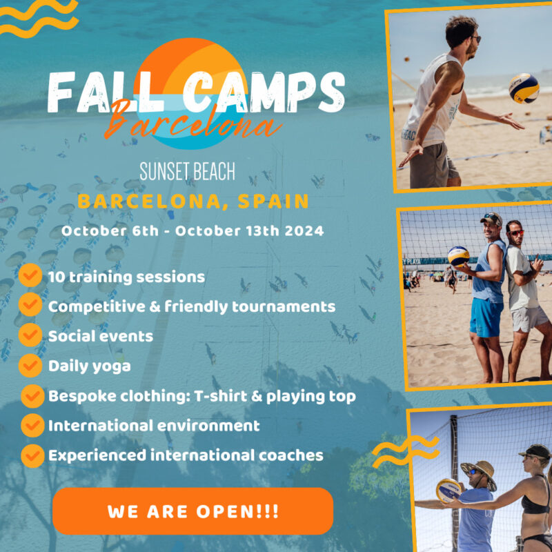 Barcelona beach volleyball camp product